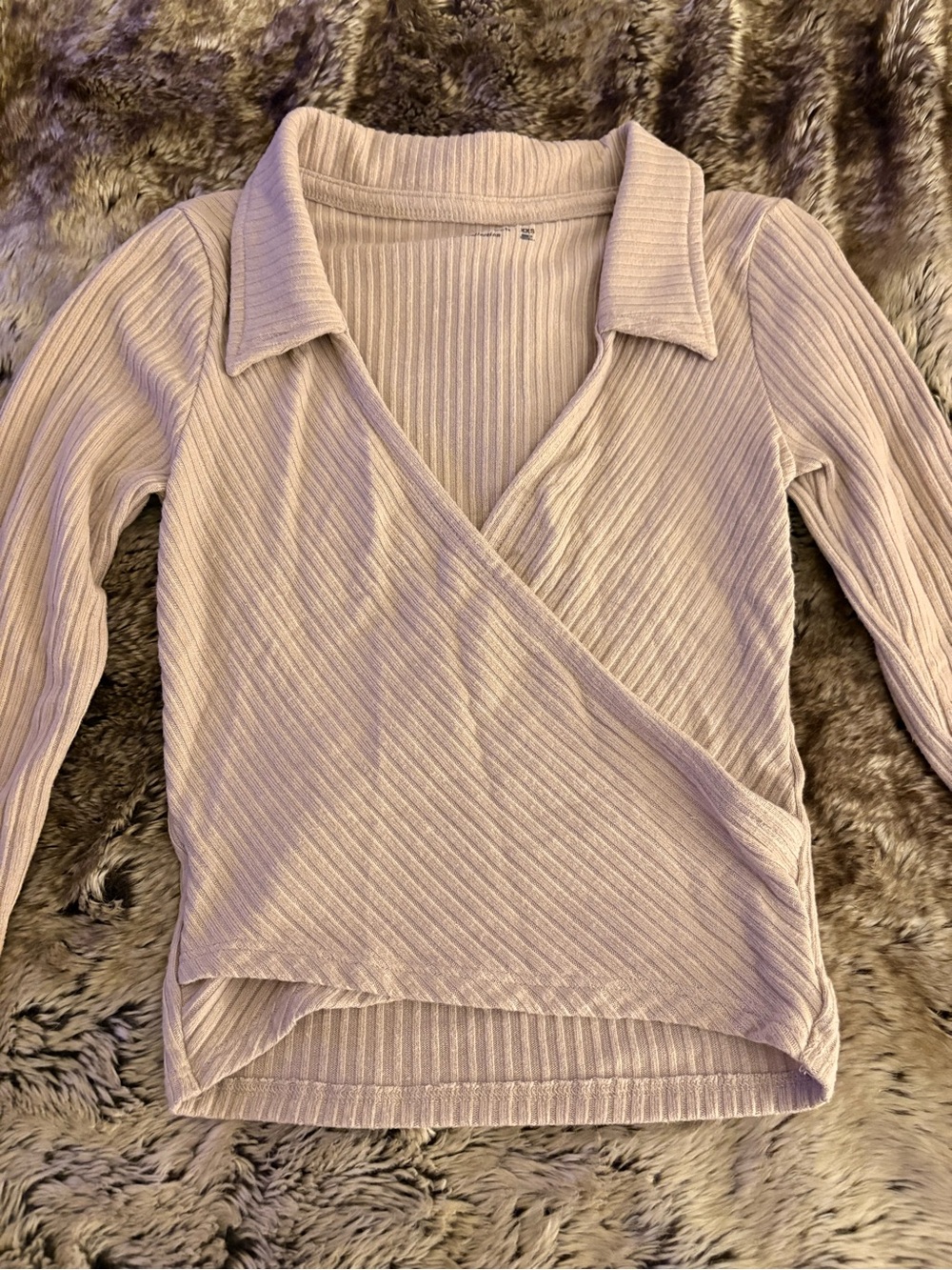 Abercrombie Ribbed Crossover Top